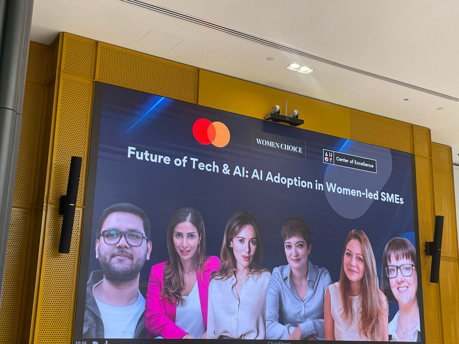 AI Adoption in Women Led SMEs event with entrepreneurs and experts discussing AI-driven growth